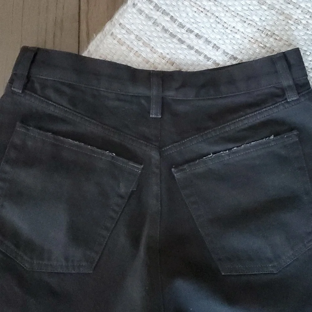 3x1 Women's Black Blake High-rise Denim Shorts, 28
